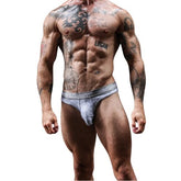 Sukrew Industrial Classic Thong Checker Grey from Nice 'n' Naughty